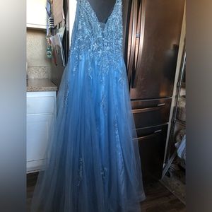 Sky Blue Prom Dress